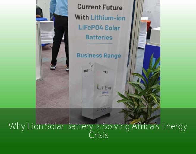 Why Lion Solar Battery is Solving Africa’s Energy Crisis